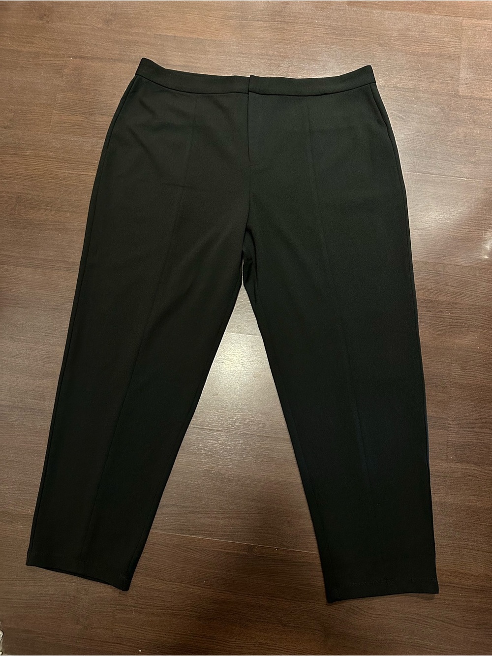 Halston Heritage Black Wide-Leg Tailored Pants